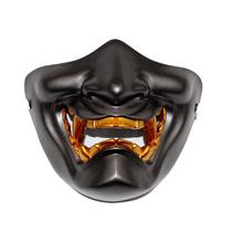 Máscara de cosplay de meia face com resina de gorila preta para Halloween