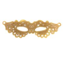 Máscara de cosplay Gold Lady Sexy Lace Half Face Halloween
