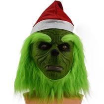 Máscara de cosplay Grinch Halloween Carnival Easter Latex tamanho único Máscara de cosplay Grinch Halloween Carnival Easter Latex tamanho único