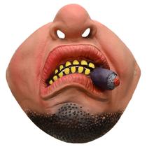 Máscara de cosplay Halloween Half Face Creative Scar Spoof M