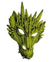 Máscara de cosplay Himine Dragon's Head para Festival Party Green