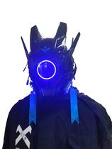 Máscara De Cosplay JAUPTO Para Homens, Capacete Futurista Punk Techwear Para Festa De Halloween E