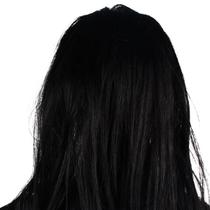 Máscara de cosplay Máscara facial Halloween Ghost, cabelo comprido, triste