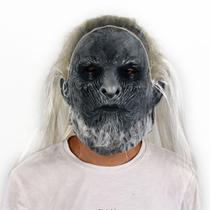Máscara de cosplay para cabelos compridos, máscara Night King, chapelaria