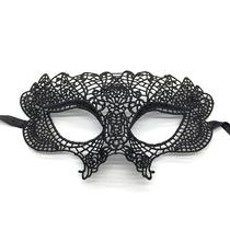 Máscara de cosplay, tecido de renda para olhos, capa de meia face, festa de Halloween