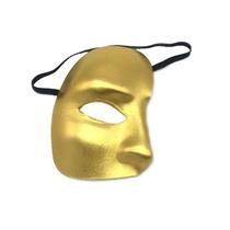 Máscara de cosplay The Phantom O Gold EVA, capa de meio rosto