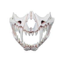 Máscara de cosplay Tiger Skull Resin Halloween Masquerade
