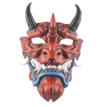 Máscara de cosplay vermelha Prajna Ghost Resin Overhead Cover