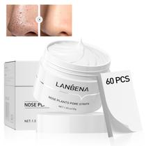 Máscara de cravo, tiras de poros LANBENA, limpando profundamente toda a pele