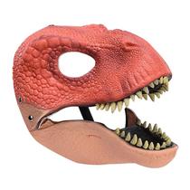 Máscara de dinossauro ALXOY Dino para crianças, látex marrom realista Máscara de dinossauro ALXOY Dino para crianças, látex marrom realista
