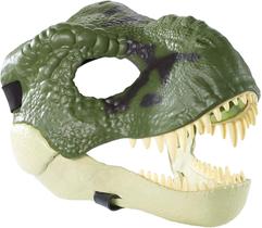 Máscara de dinossauro: mandíbula de abertura inspirada no filme Jurassic World