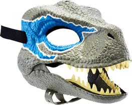 Máscara de Dinossauro Mattel Jurassic World Dominion - Velociraptor Blue Máscara de Dinossauro Mattel Jurassic World Dominion - Velociraptor Blue