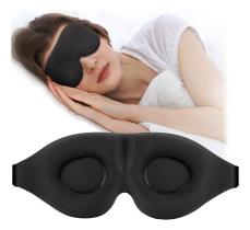 Máscara de Dormir 3D Blackout Tapa Olhos Para Dormir Espuma Macia e Ajustável Para Viagens