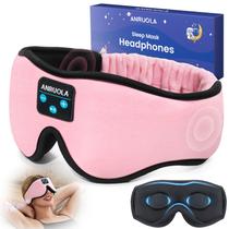 Máscara de dormir Bluetooth ANRUOLA Wireless Fones de ouvido Soft 3D Máscara de dormir Bluetooth ANRUOLA Wireless Fones de ouvido Soft 3D