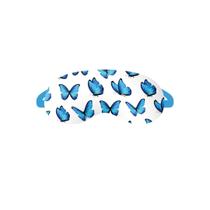 Máscara de Dormir Borboleta Aveludada Tapa Olho Fofo e Confortável