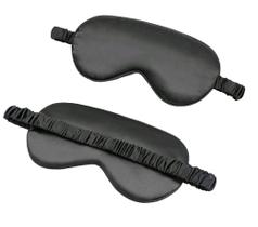 Máscara de dormir com enchimento de camada dupla e tira elástica para uma noite de sono perfeita