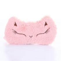 Máscara de dormir Cute Pink Cat Plush para crianças e adultos Máscara de dormir Cute Pink Cat Plush para crianças e adultos