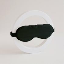 Máscara de Dormir de Seda Pura - Cor: Black - 19 Mommes