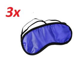 Mascara de dormir kit com 3 unidades tapa olhos para descanso relaxamento sono