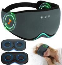 Máscara de dormir LC-Dolida Bluetooth 2 em 1 Bambu Algodão Cinza