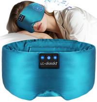 Máscara de dormir LC-Dolida Bluetooth 5.4 Silk Soft Side Sleeper