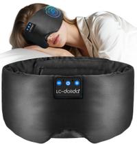 Máscara de dormir LC-Dolida Luxurious Silk Bluetooth 5.4 preta