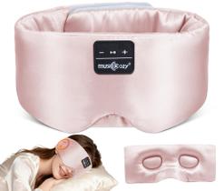 Máscara de Dormir MUSICOZY Bluetooth 5.4 de Seda Sem Fio