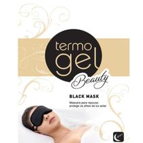 Mascara de dormir preta super conforto termogel
