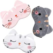 Máscara De Dormir Tapa Olhos Descanso Bolsa Gel Gato