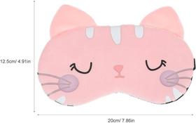 Máscara De Dormir Tapa Olhos Descanso Bolsa Gel Gato