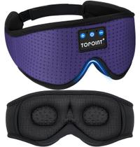 Máscara de dormir TOPOINT Bluetooth 5.4 3D Eye Blockout Silk