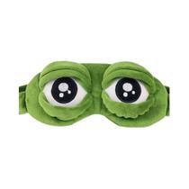 Máscara De Dormir Unissex Macia 3D Sapo Triste, Protetor De Olhos Natural Portátil Para Viagem