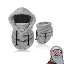 Máscara de esqui BOVVSKY Sherpa Hood Windproof Plush Grey Máscara de esqui BOVVSKY Sherpa Hood Windproof Plush Grey