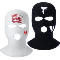 Máscara de esqui Handepo, balaclava de inverno, 3 furos, chapéu de malha facial