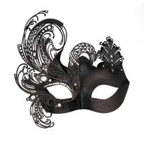 Máscara de fantasia Coddsmz Venetian Butterfly Metal Strass 22 cm