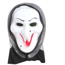 Máscara de fantasia de cosplay Halloween Horror Scream com língua comprida