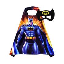 Máscara De Fantasia Marvel Disney Frozen Homem-Aranha Batman Com Capa Para Crianças Presente De