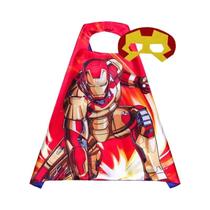 Máscara De Fantasia Marvel Disney Frozen Homem-Aranha Batman Com Capa Para Crianças Presente De