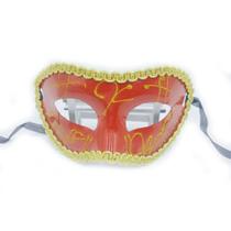 Máscara de festa, capa plástica de meia face, traje de pintura de Veneza