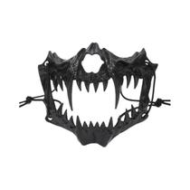 Máscara De Festa De Halloween Com Tema De Caveira, Anime, Deus Dragão, Esqueleto, Meia Face, Ossos,