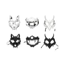 Máscara De Festa De Halloween Para Adultos Unissex, Cosplay De Esqueleto Dragão Deus, Acessórios De Máscara De Festa De Halloween Para Adultos Unissex, Cosplay De Esqueleto Dragão Deus, Acessórios De