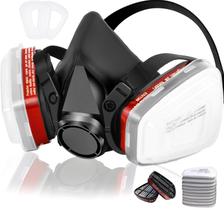 Máscara de gás NBWAN Respirator com 6001 filtros para pintura Máscara de gás NBWAN Respirator com 6001 filtros para pintura