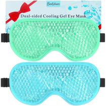 Máscara de gel para olhos BeeVines Cooling Ice para olhos inchados, pacote com 2