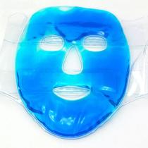Máscara de Gel para Rosto Relaxante - Alívio Dores de Cabeça, Febre, Anti Olheiras, Bolsas e Edemas (Azul)