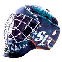 Máscara de goleiro Franklin Sports San Jose Sharks GFM1500 Máscara de goleiro Franklin Sports San Jose Sharks GFM1500