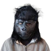 Máscara de gorila, resina realista, animal, pele preta, cosplay de Halloween