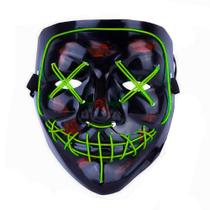 Máscara de Halloween Adulta The Purge Noite de Crime Com Led