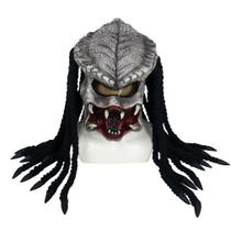 Máscara de Halloween Cosplay Alien Predators, chapéu, látex