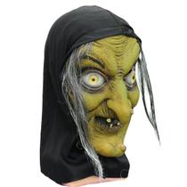 Máscara de Halloween Cosplay Witch Horror Latex Mulher Velha