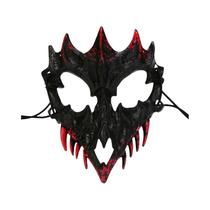 Máscara De Halloween De Meio Rosto Com Design De Caveira Feroz, Tigre, Lobo, Dragão, Deus Tengu E Máscara De Halloween De Meio Rosto Com Design De Caveira Feroz, Tigre, Lobo, Dragão, Deus Tengu E